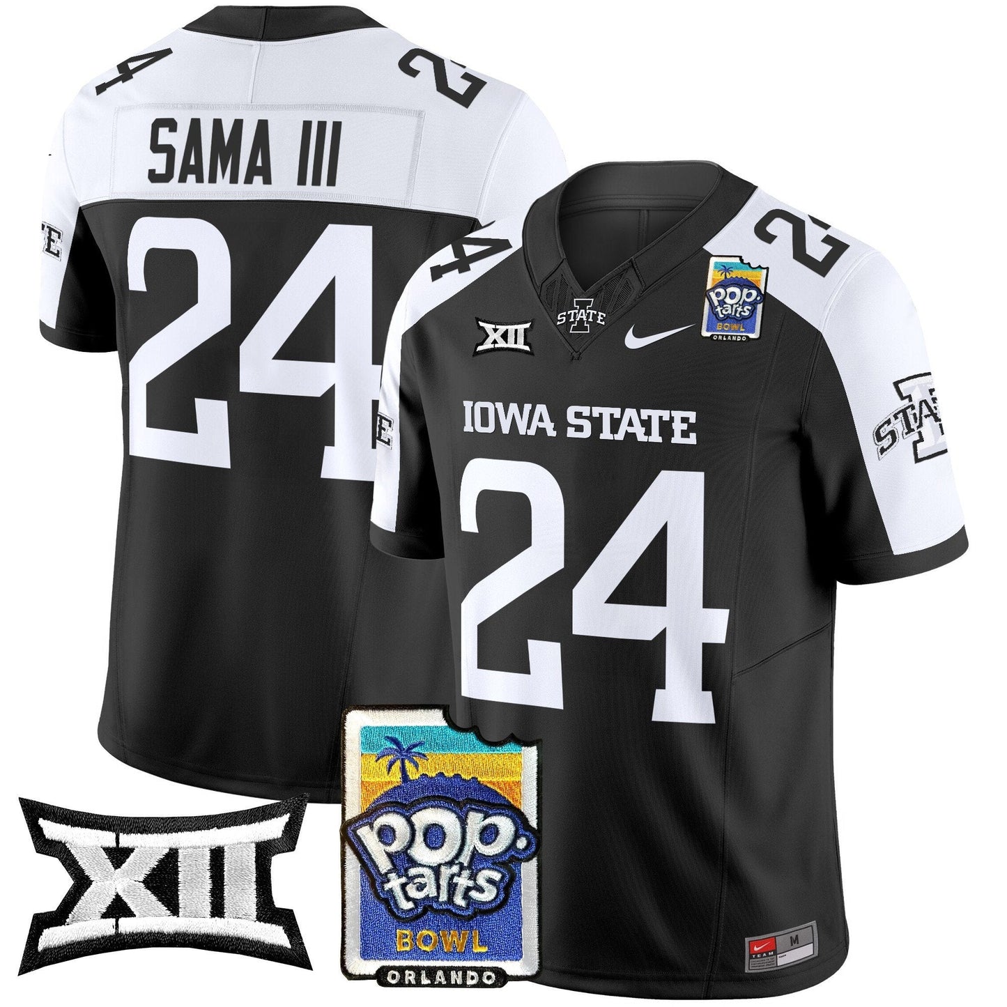 Iowa State Cyclones 2025 PopTarts Bowl Patch Vapor Limited Jersey - All Stitched