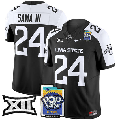 Iowa State Cyclones 2025 PopTarts Bowl Patch Vapor Limited Jersey - All Stitched