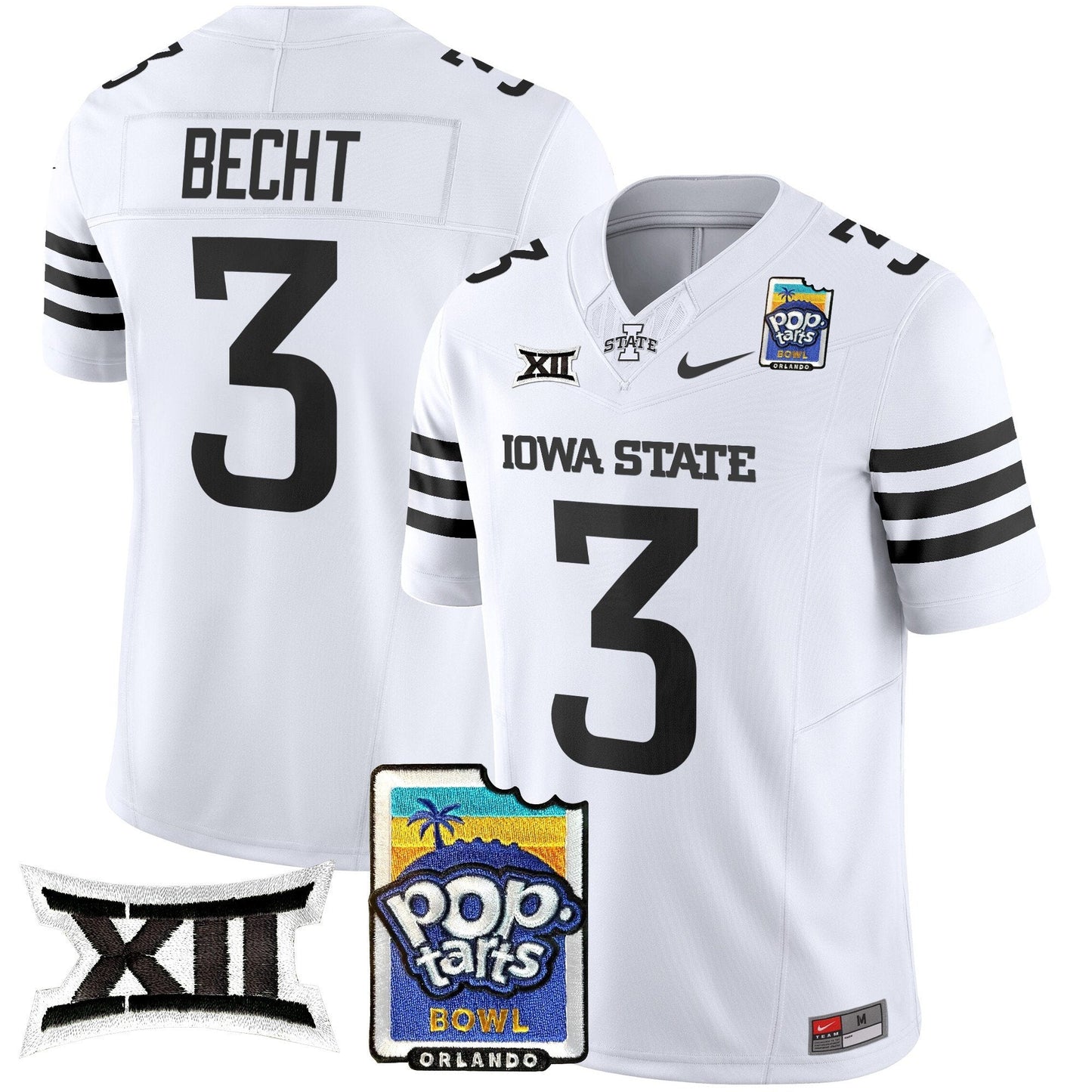 Iowa State Cyclones 2025 PopTarts Bowl Patch Vapor Limited Jersey - All Stitched
