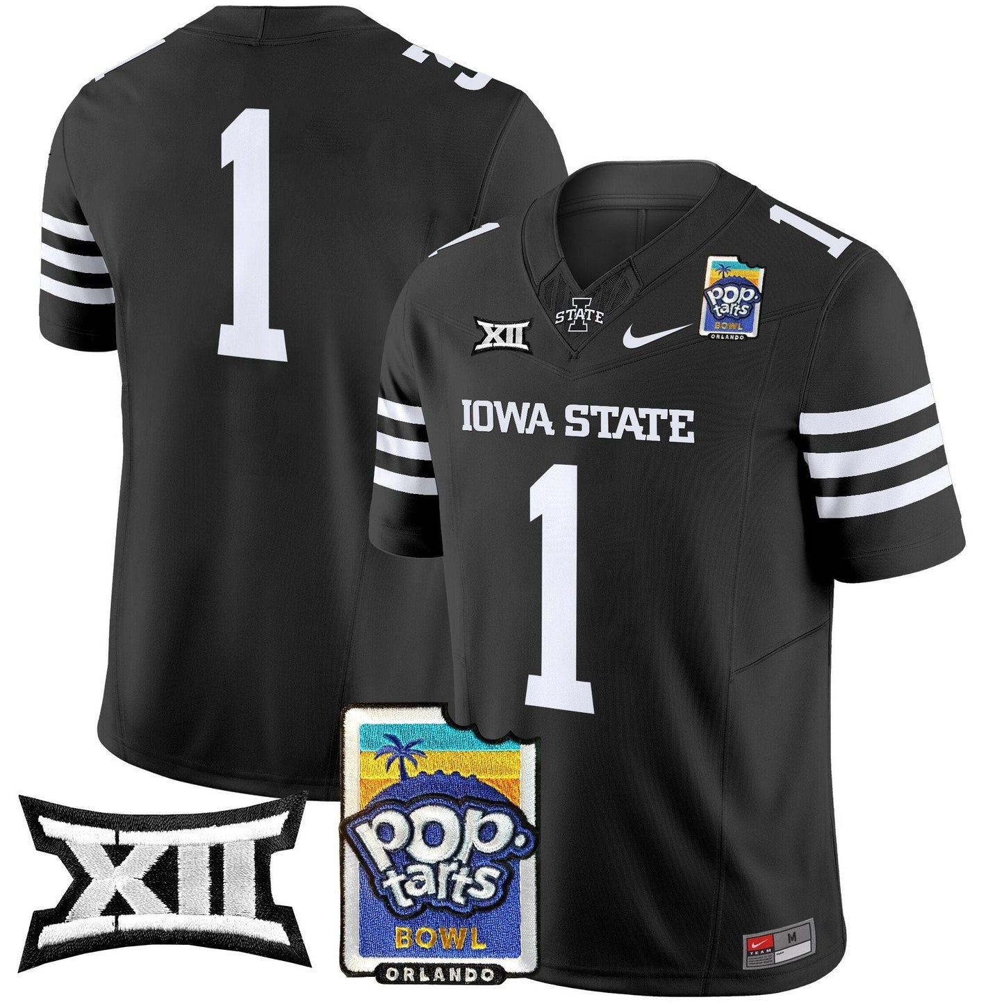 Iowa State Cyclones 2025 PopTarts Bowl Patch Vapor Limited Jersey - All Stitched