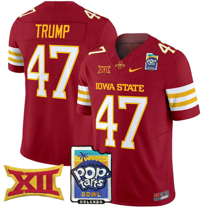 Iowa State Cyclones 2025 PopTarts Bowl Patch Vapor Limited Jersey - All Stitched