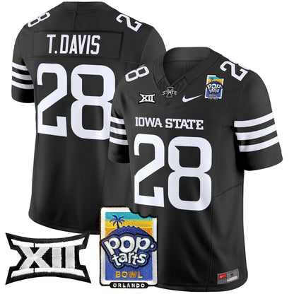 Iowa State Cyclones 2025 PopTarts Bowl Patch Vapor Limited Jersey - All Stitched