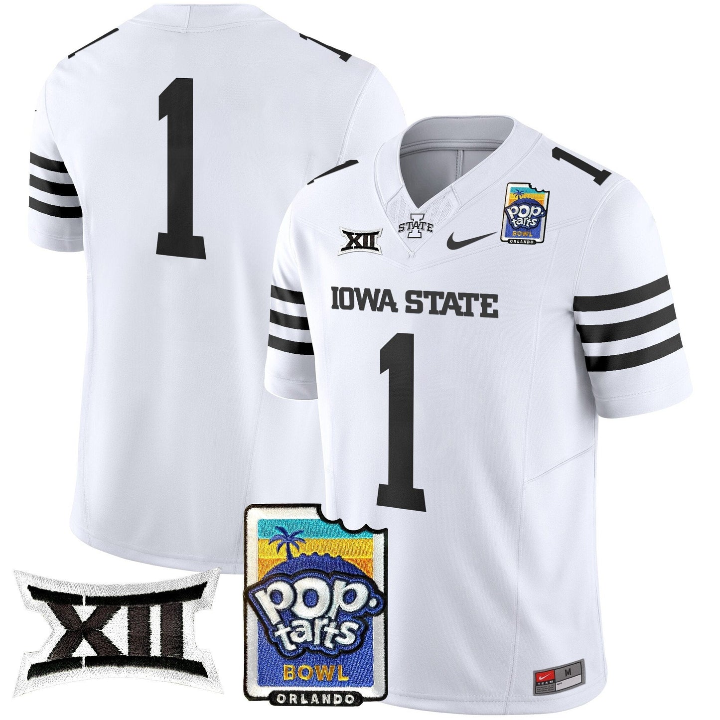 Iowa State Cyclones 2025 PopTarts Bowl Patch Vapor Limited Jersey - All Stitched