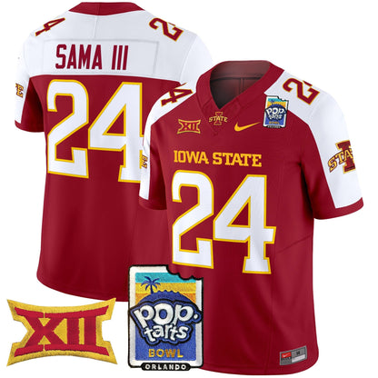 Iowa State Cyclones 2025 PopTarts Bowl Patch Vapor Limited Jersey - All Stitched
