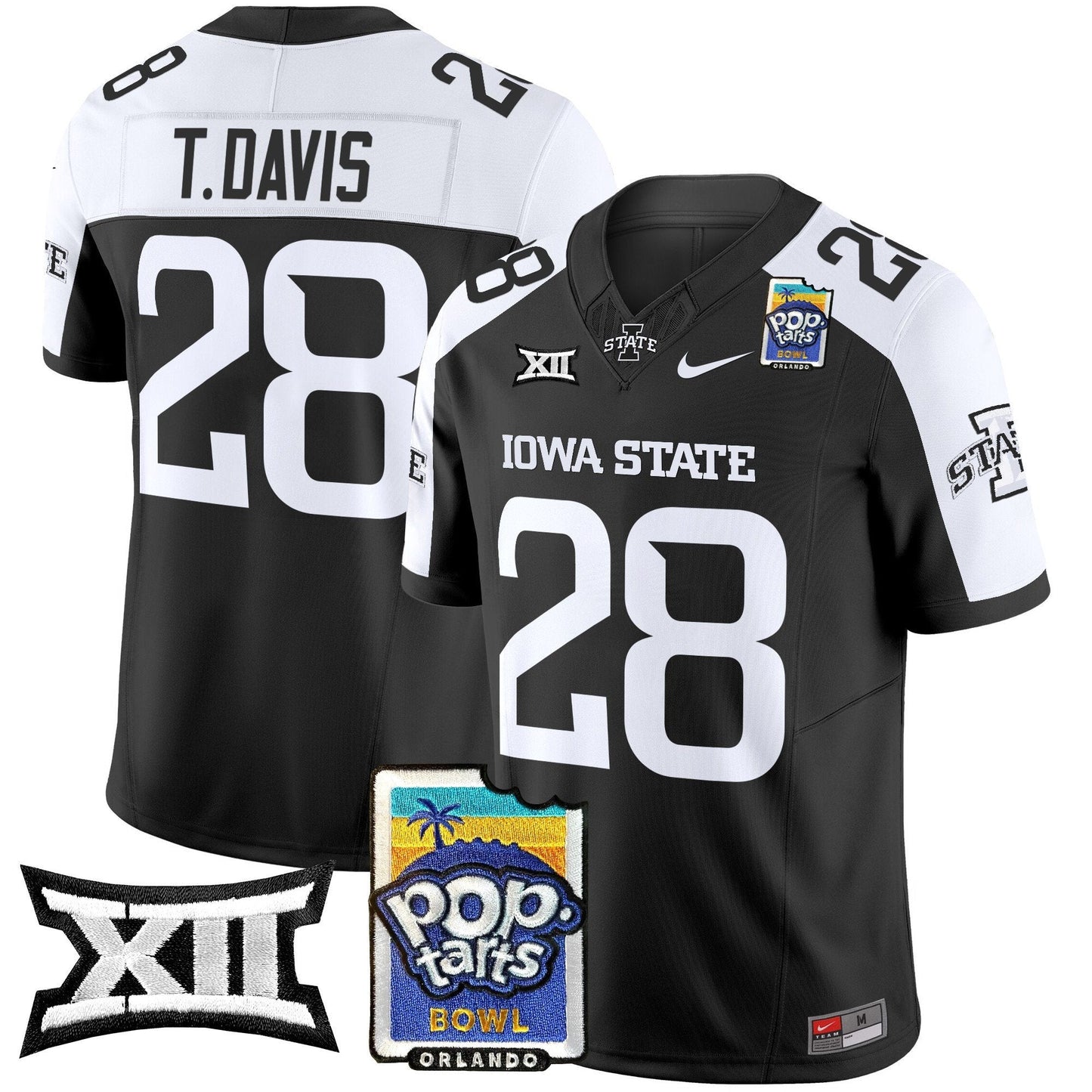 Iowa State Cyclones 2025 PopTarts Bowl Patch Vapor Limited Jersey - All Stitched