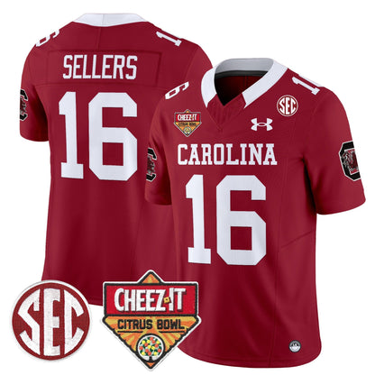 South Carolina Gamecocks 1980 Throwback Cheez-It Citrus Bowl Patch Vapor Limited Jersey - All Stitched