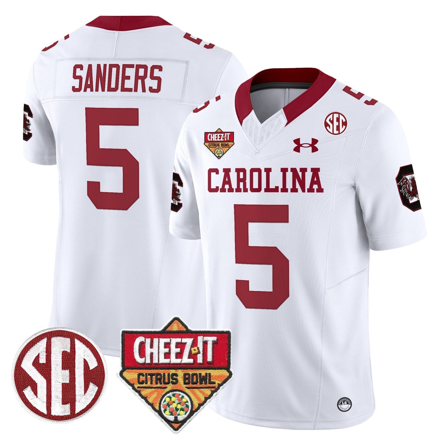 South Carolina Gamecocks 1980 Throwback Cheez-It Citrus Bowl Patch Vapor Limited Jersey - All Stitched