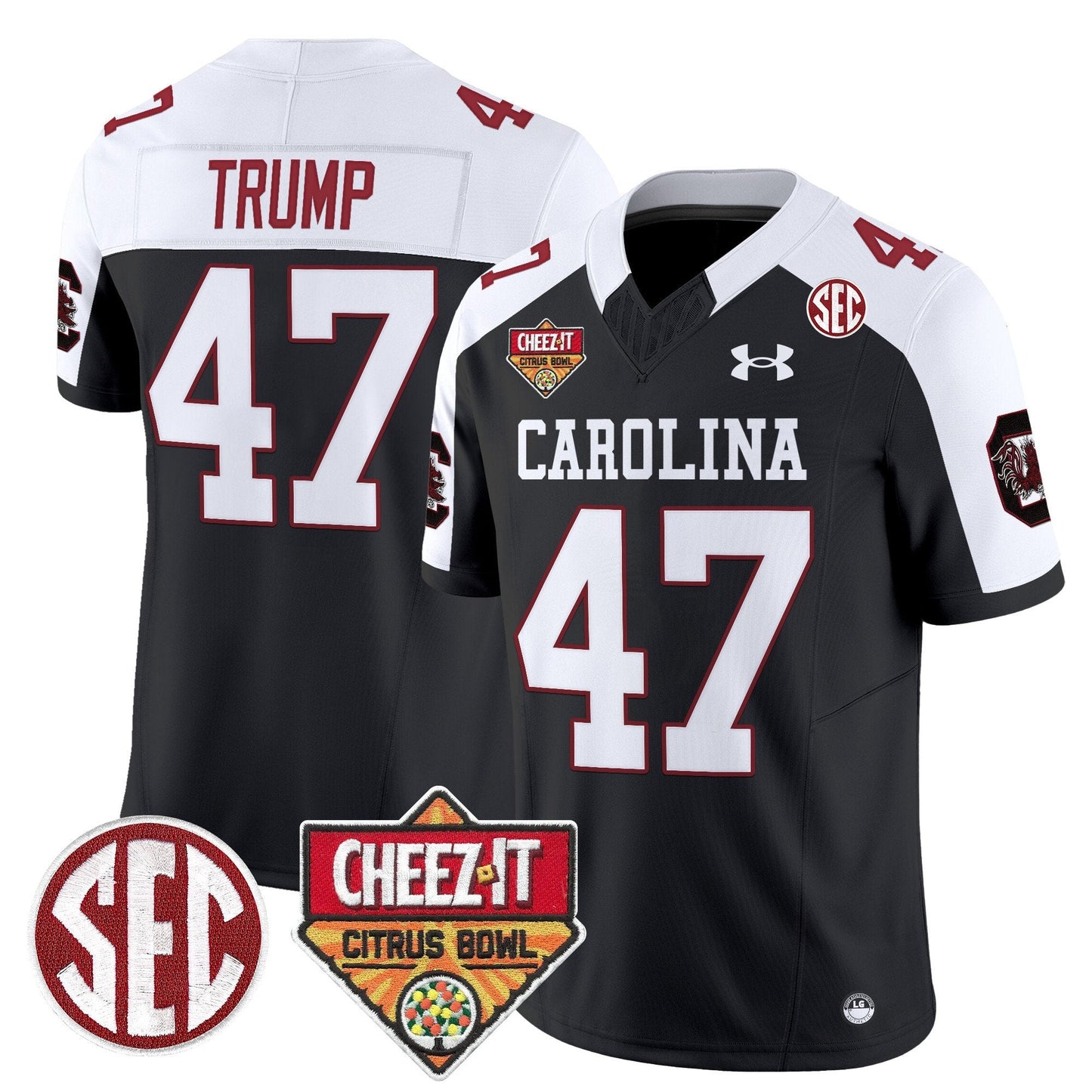 South Carolina Gamecocks 1980 Throwback Cheez-It Citrus Bowl Patch Vapor Limited Jersey - All Stitched