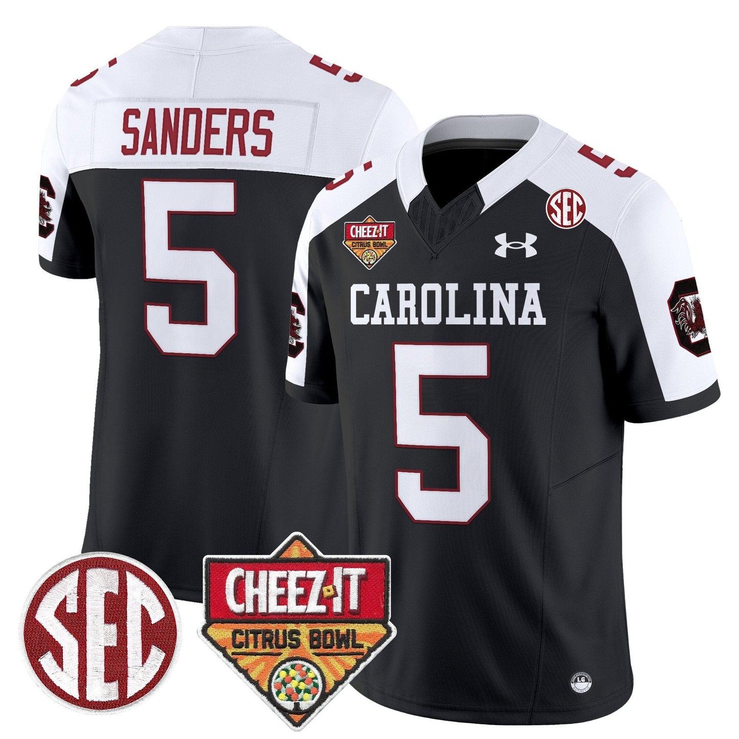 South Carolina Gamecocks 1980 Throwback Cheez-It Citrus Bowl Patch Vapor Limited Jersey - All Stitched