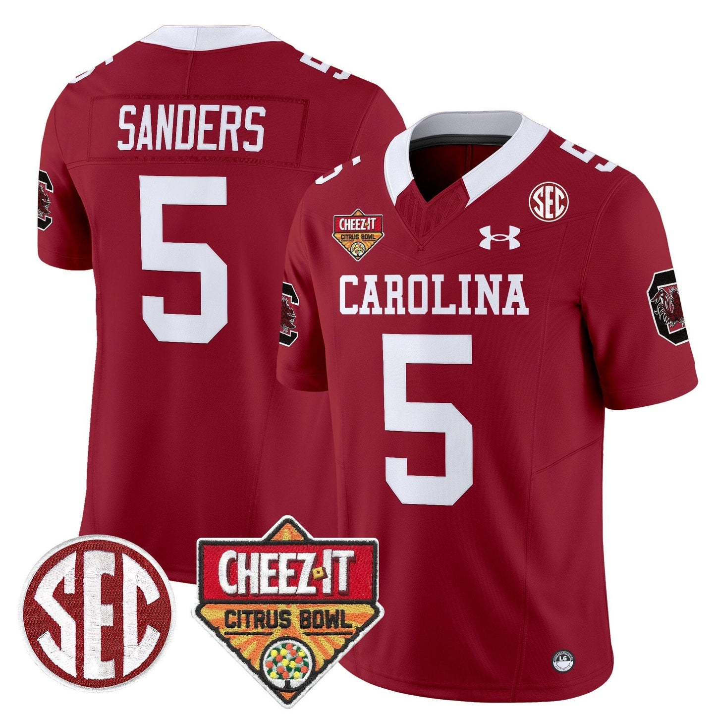 South Carolina Gamecocks 1980 Throwback Cheez-It Citrus Bowl Patch Vapor Limited Jersey - All Stitched