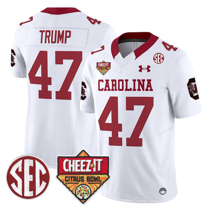 South Carolina Gamecocks 1980 Throwback Cheez-It Citrus Bowl Patch Vapor Limited Jersey - All Stitched