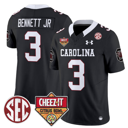 South Carolina Gamecocks 1980 Throwback Cheez-It Citrus Bowl Patch Vapor Limited Jersey - All Stitched