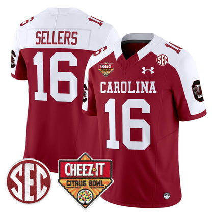 South Carolina Gamecocks 1980 Throwback Cheez-It Citrus Bowl Patch Vapor Limited Jersey - All Stitched