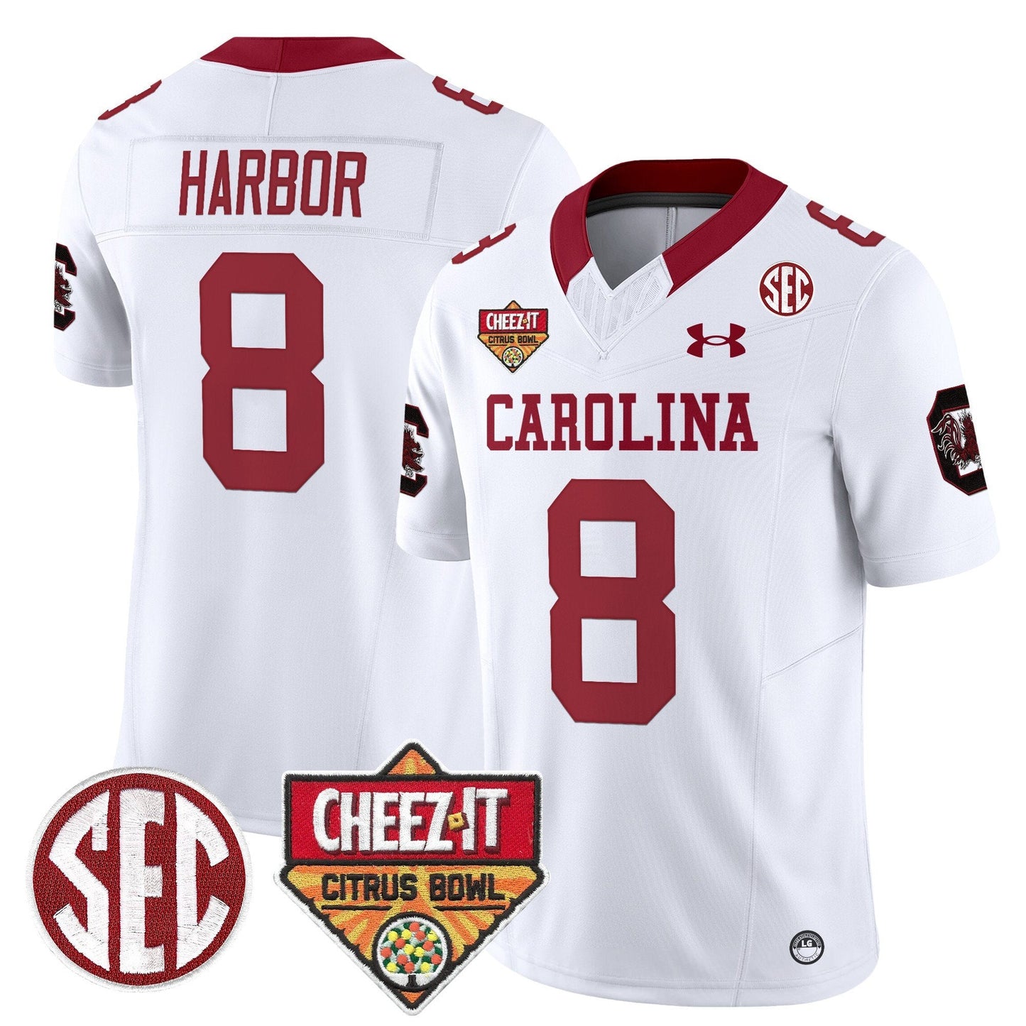 South Carolina Gamecocks 1980 Throwback Cheez-It Citrus Bowl Patch Vapor Limited Jersey - All Stitched