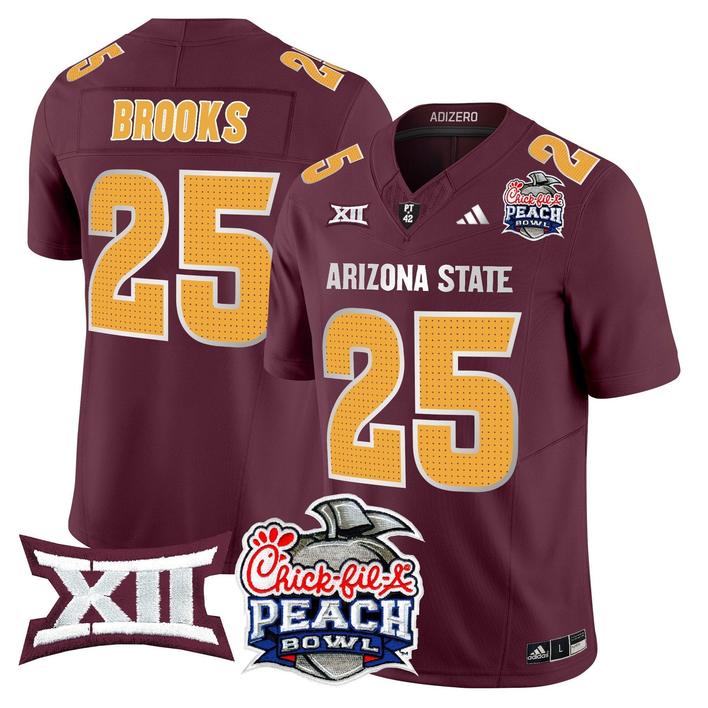 Arizona State Sun Devils 2025 Peach Bowl Vapor Limited Jersey - All Stitched