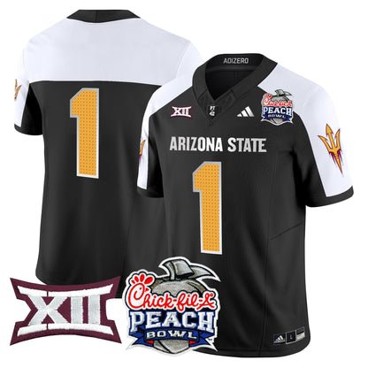 Arizona State Sun Devils 2025 Peach Bowl Vapor Limited Jersey - All Stitched