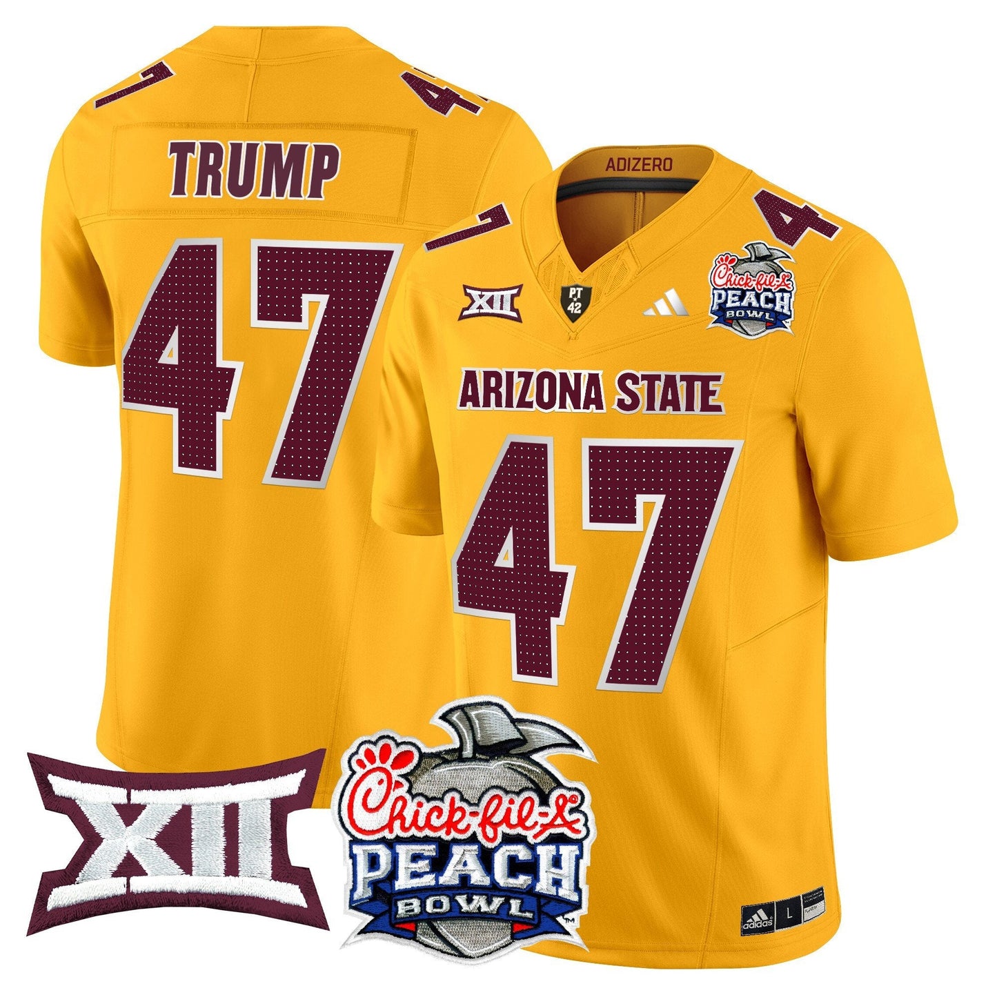 Arizona State Sun Devils 2025 Peach Bowl Vapor Limited Jersey - All Stitched