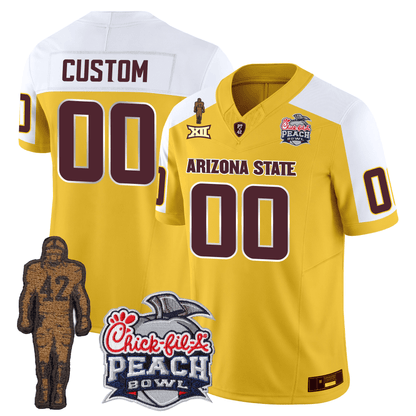 Custom Arizona Sun Devils Football 24/25 Jersey - Peach Bowl Patch