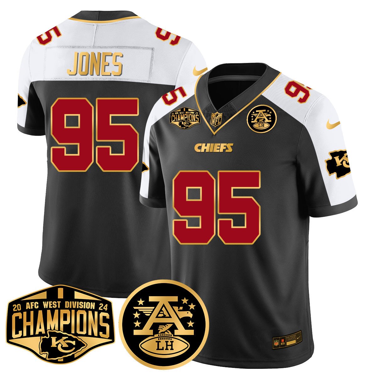 Chiefs 2024 AFC West Champs Jersey - All Stitched