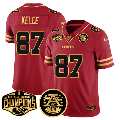 Chiefs 2024 AFC West Champs Jersey - All Stitched