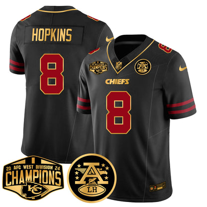 Chiefs 2024 AFC West Champs Jersey - All Stitched