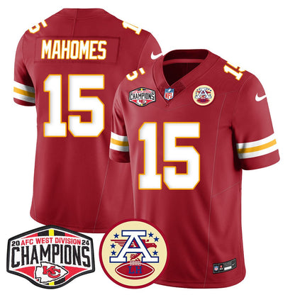 Chiefs 2024 AFC West Champs Jersey - All Stitched