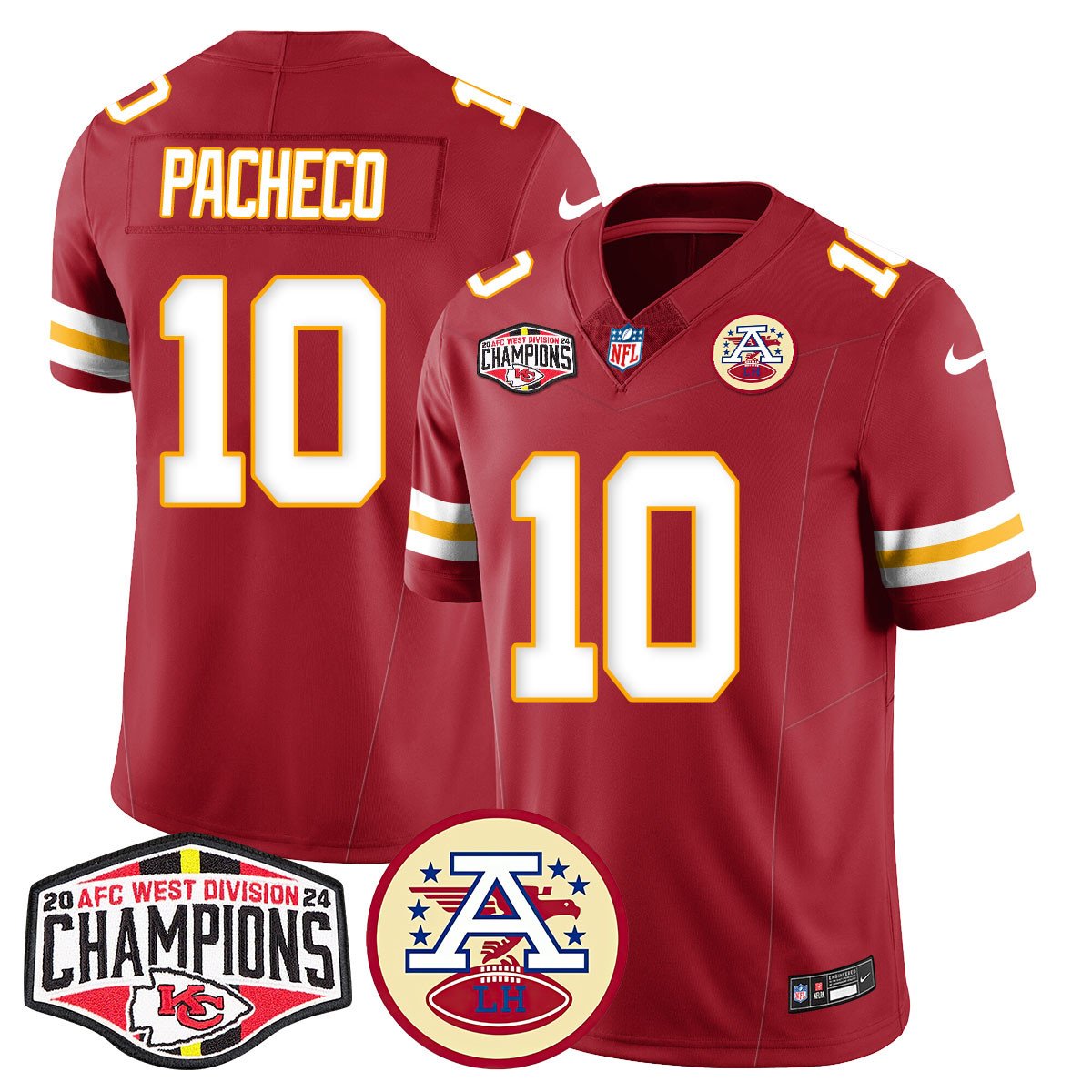 Chiefs 2024 AFC West Champs Jersey - All Stitched