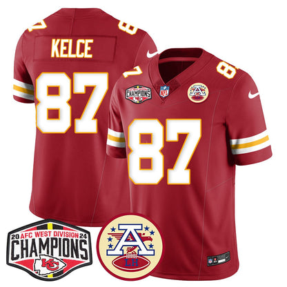 Chiefs 2024 AFC West Champs Jersey - All Stitched
