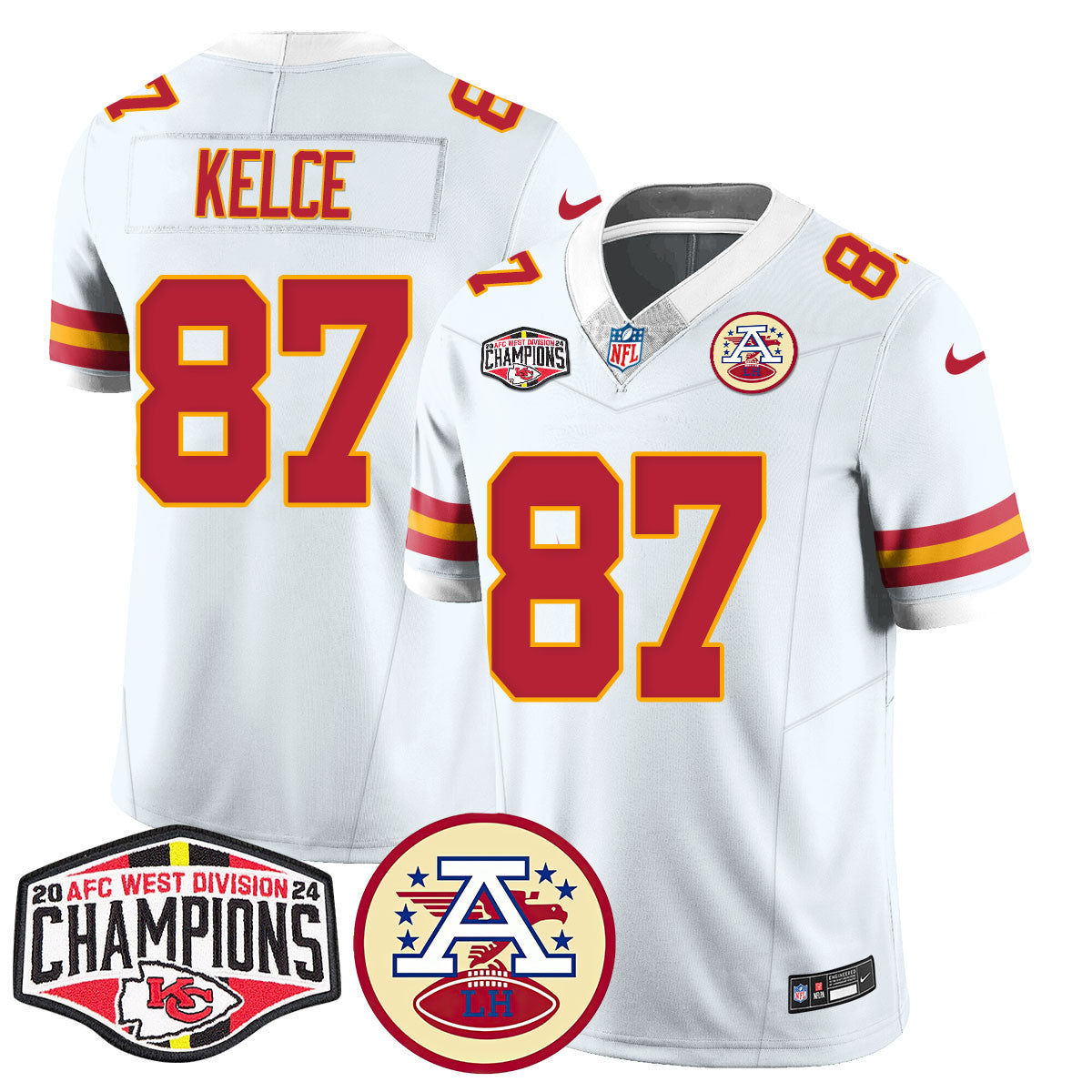 Chiefs 2024 AFC West Champs Jersey - All Stitched