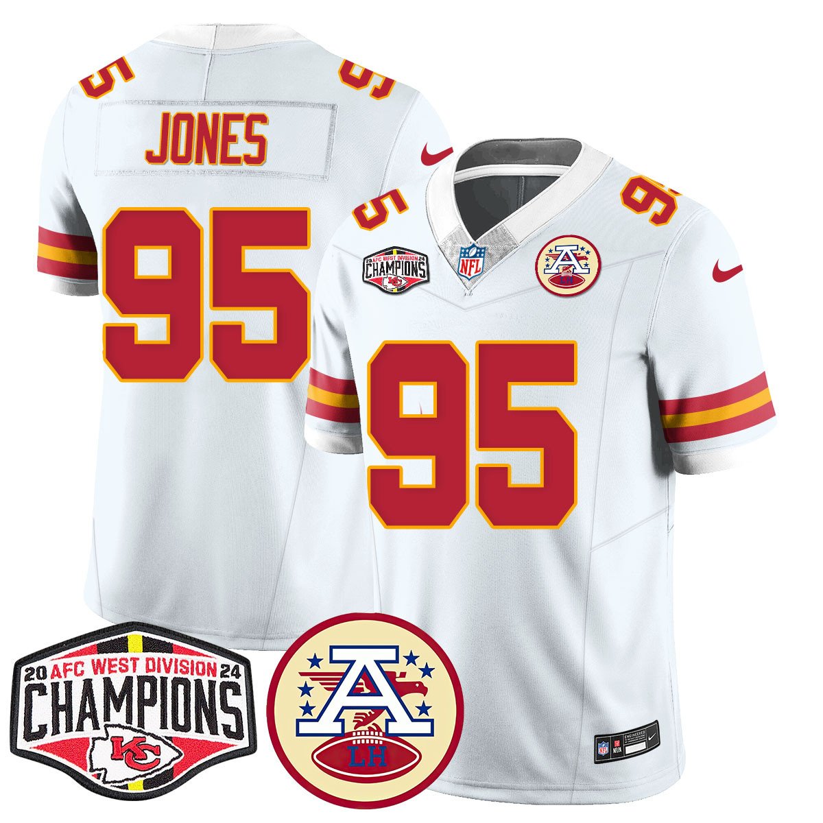 Chiefs 2024 AFC West Champs Jersey - All Stitched