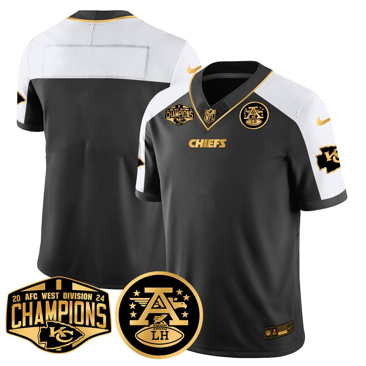 Chiefs 2024 AFC West Champs Jersey - All Stitched