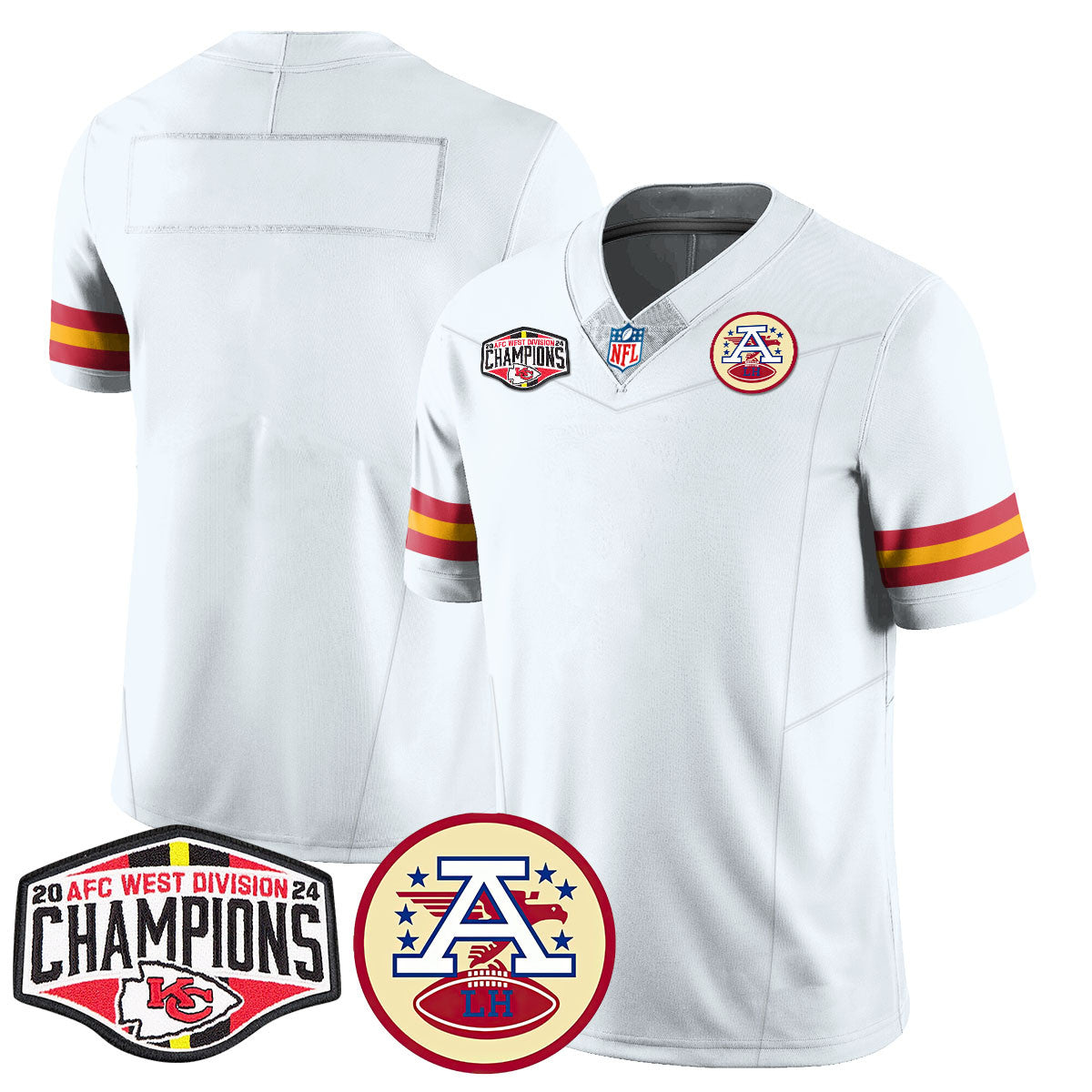 Chiefs 2024 AFC West Champs Jersey - All Stitched