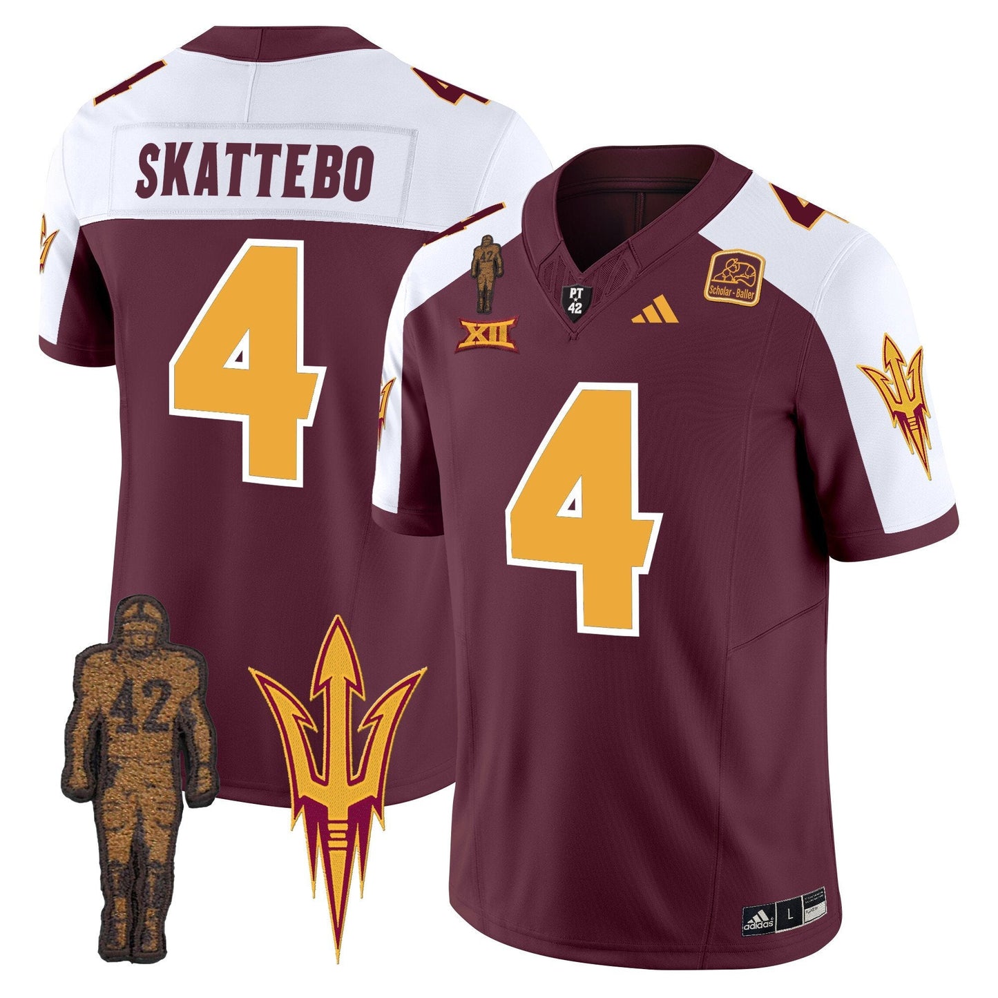 Arizona State Sun Devils Pat Tillman Honoring Patch Vapor Limited Jersey - All Stitched