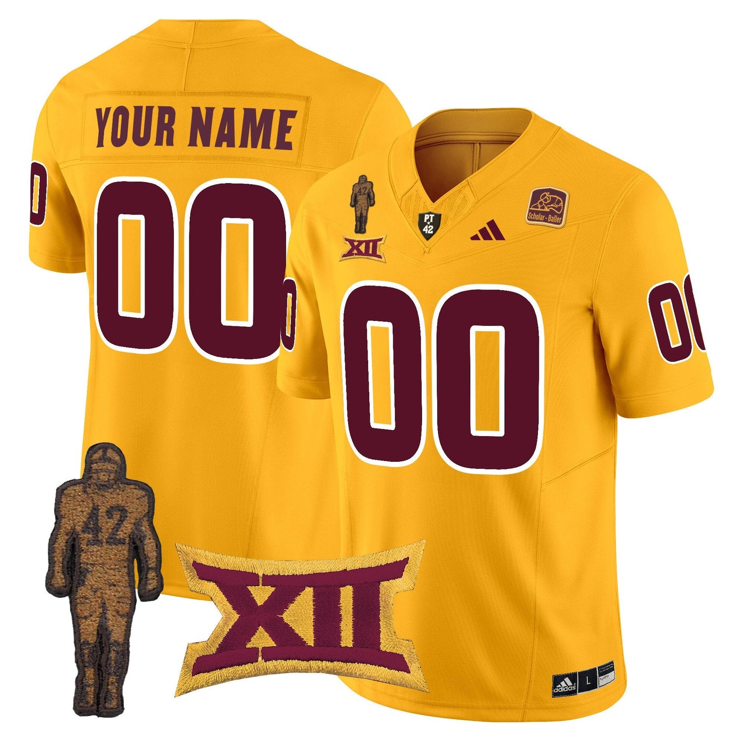 Arizona State Sun Devils Pat Tillman Honoring Patch Vapor Limited Custom Jersey - All Stitched