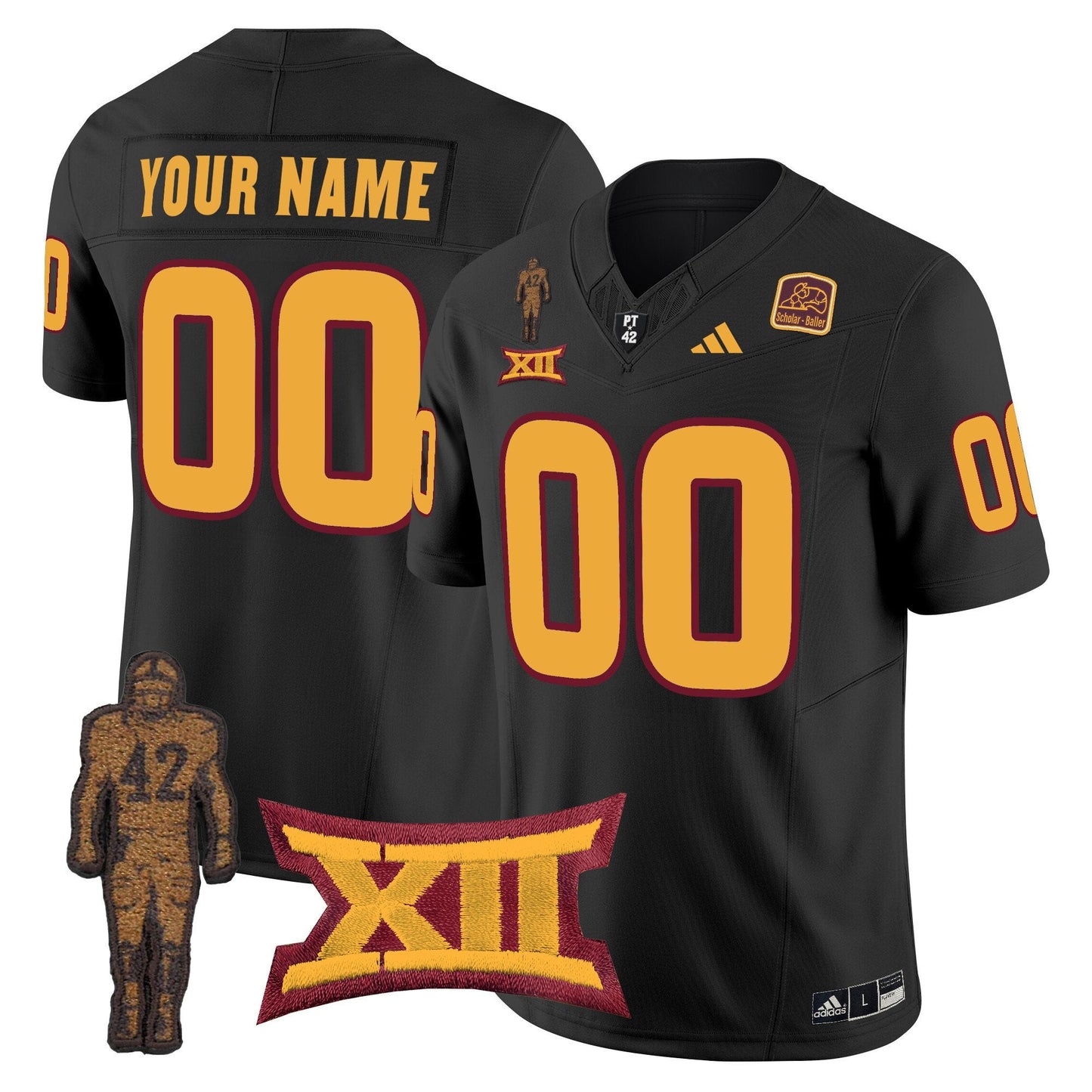 Arizona State Sun Devils Pat Tillman Honoring Patch Vapor Limited Custom Jersey - All Stitched