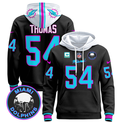 Men's Dolphins "Miami Vice" Pullover Hoodie - All Stitched