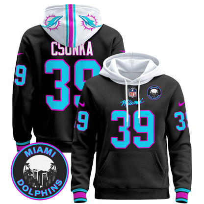 Men's Dolphins "Miami Vice" Pullover Hoodie - All Stitched