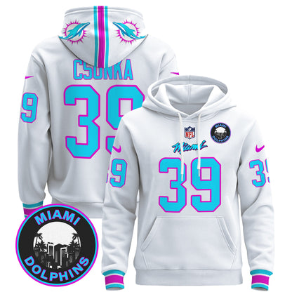 Men's Dolphins "Miami Vice" Pullover Hoodie - All Stitched