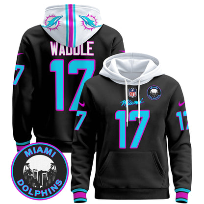 Men's Dolphins "Miami Vice" Pullover Hoodie - All Stitched