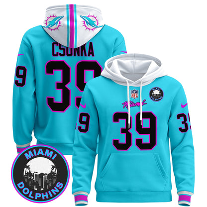 Men's Dolphins "Miami Vice" Pullover Hoodie - All Stitched