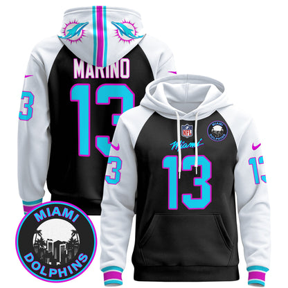 Men's Dolphins "Miami Vice" Pullover Hoodie - All Stitched