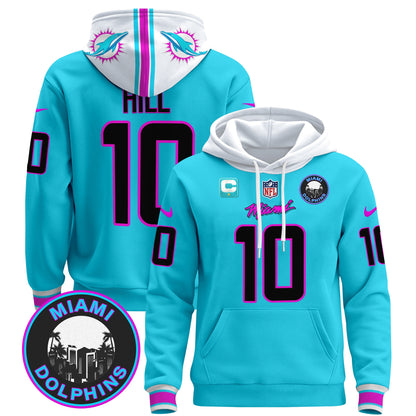 Men's Dolphins "Miami Vice" Pullover Hoodie - All Stitched