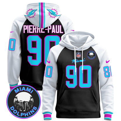 Men's Dolphins "Miami Vice" Pullover Hoodie - All Stitched