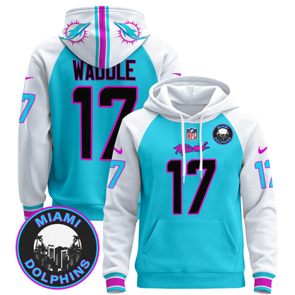 Men's Dolphins "Miami Vice" Pullover Hoodie - All Stitched