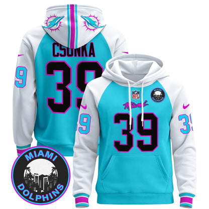 Men's Dolphins "Miami Vice" Pullover Hoodie - All Stitched
