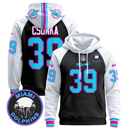 Men's Dolphins "Miami Vice" Pullover Hoodie - All Stitched