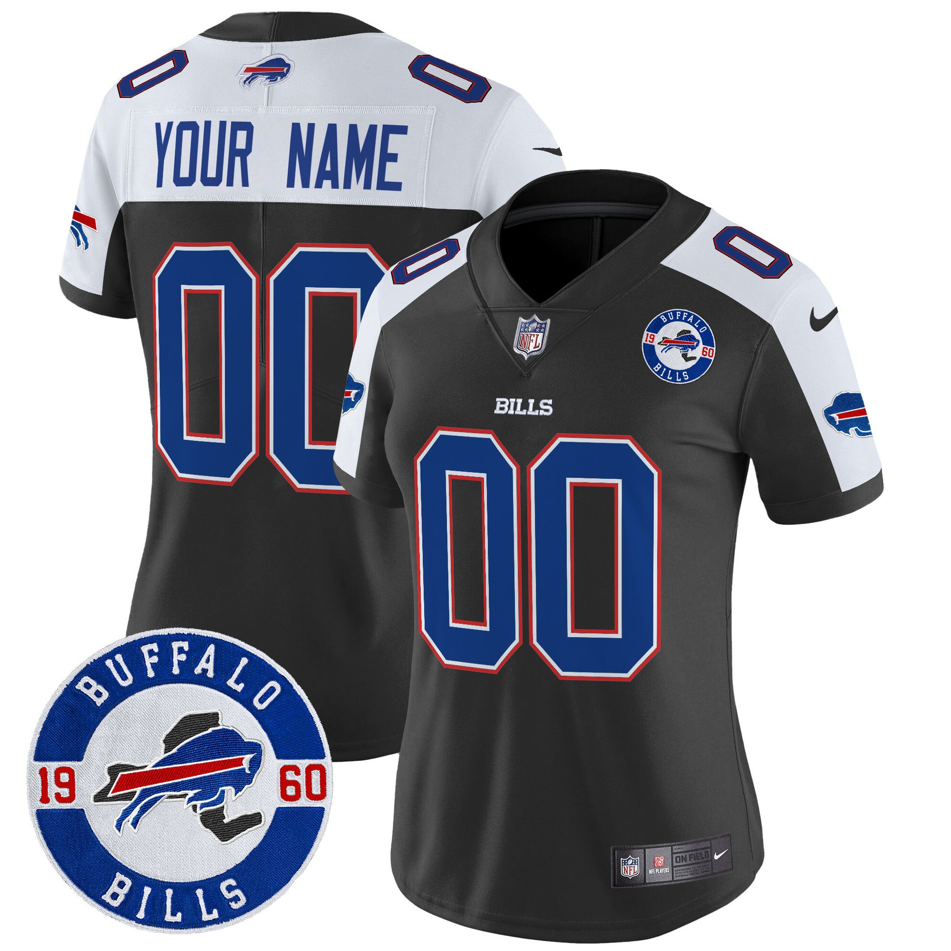 Buffalo Bills 2024 Vapor Limited Custom Jersey - Est. 1960 Patch - All Stitched