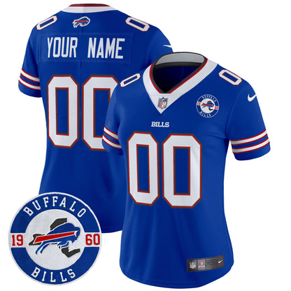 Buffalo Bills 2024 Vapor Limited Custom Jersey - Est. 1960 Patch - All Stitched