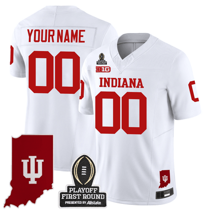 Custom Indiana Hoosiers 24/25 Jersey - CFP First Round Patch