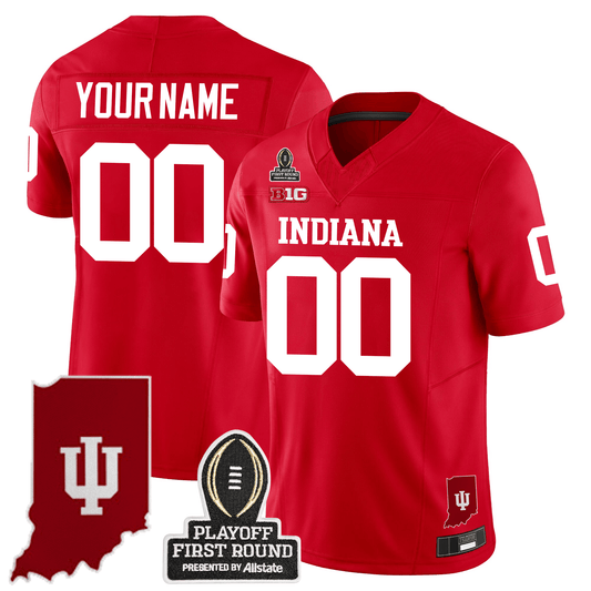 Custom Indiana Hoosiers 24/25 Jersey - CFP First Round Patch
